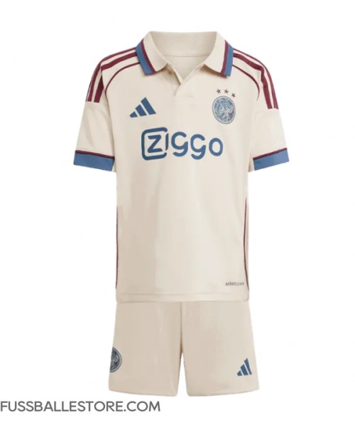 Günstige Ajax Oscar Gloukh #10 3rd trikot Kinder 2025-26 Kurzarm (+ Kurze Hosen)